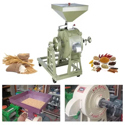 Commercial 14" Vertical Stone Flour Mill/Atta Chakki Without Motor, 35kg/hr
